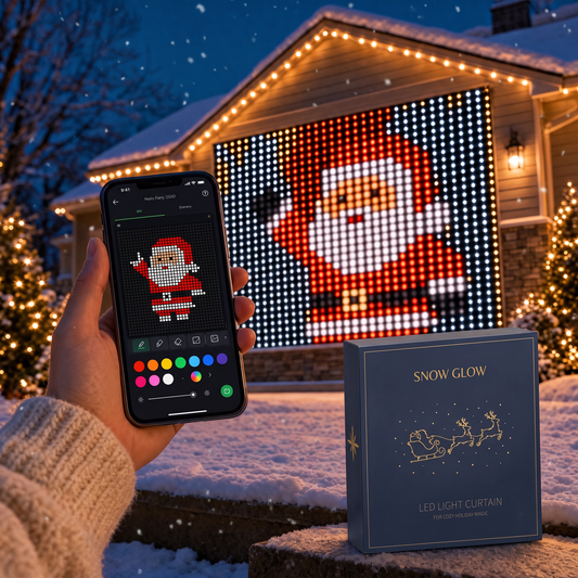 Snow Glow™ LED Christmas Curtain
