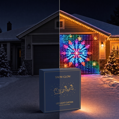 Snow Glow™ LED Christmas Curtain